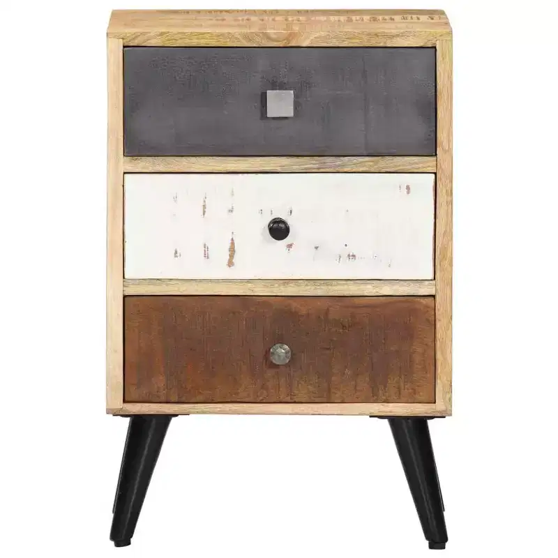vidaXL Bedside Cabinet 15.7x11.8x23.6 Solid Mango Wood