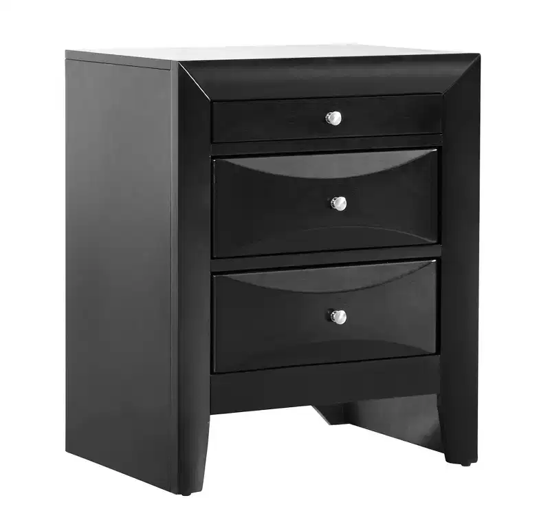 Passion Furniture Marilla 3-Drawer Nightstand (28 in. H x 23 in. W x 17 in. D)