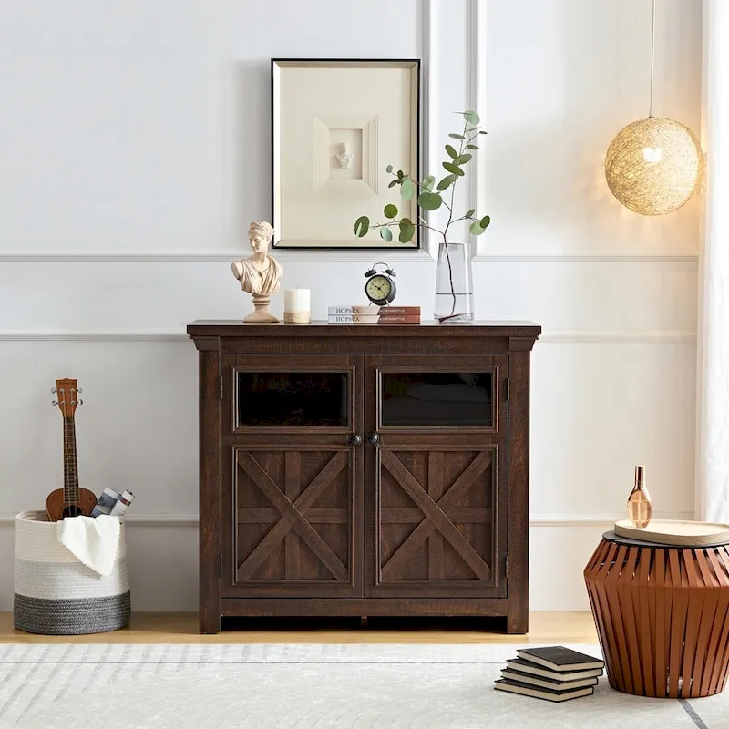 Large Buffet Sideboard Cabinet Bar Wine Cabinet
