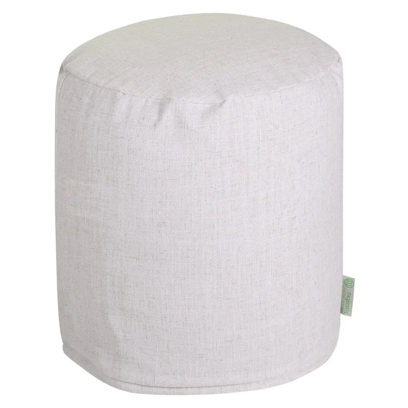 Majestic Home Goods Wales Collection Indoor Ottoman Pouf 16  L x 16  W x 17  H