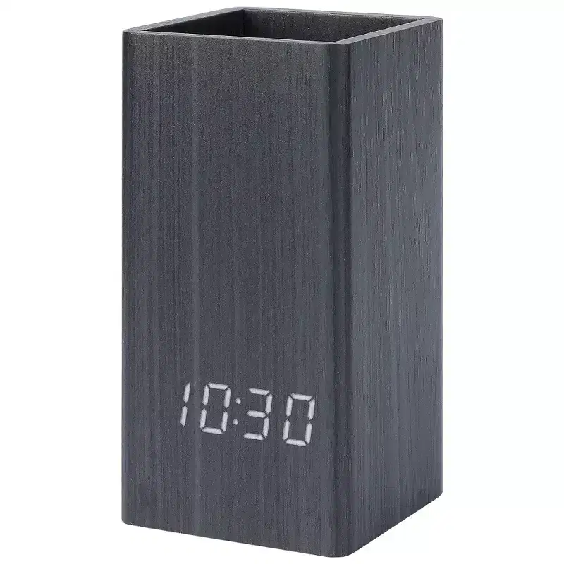 REGALWOVEN Digital Corded Electric Alarm Engineered Wood Alarm Clock 2.8L x 2.6W x 5.5H 1 Pc