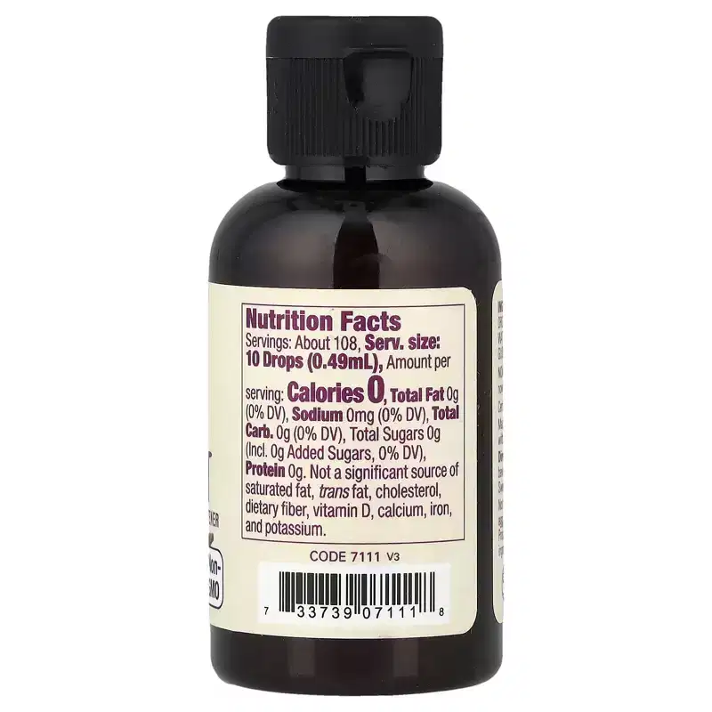 NOW Foods Real Food, Organic Monk Fruit, Vanilla, 1.8 fl oz (53 ml)