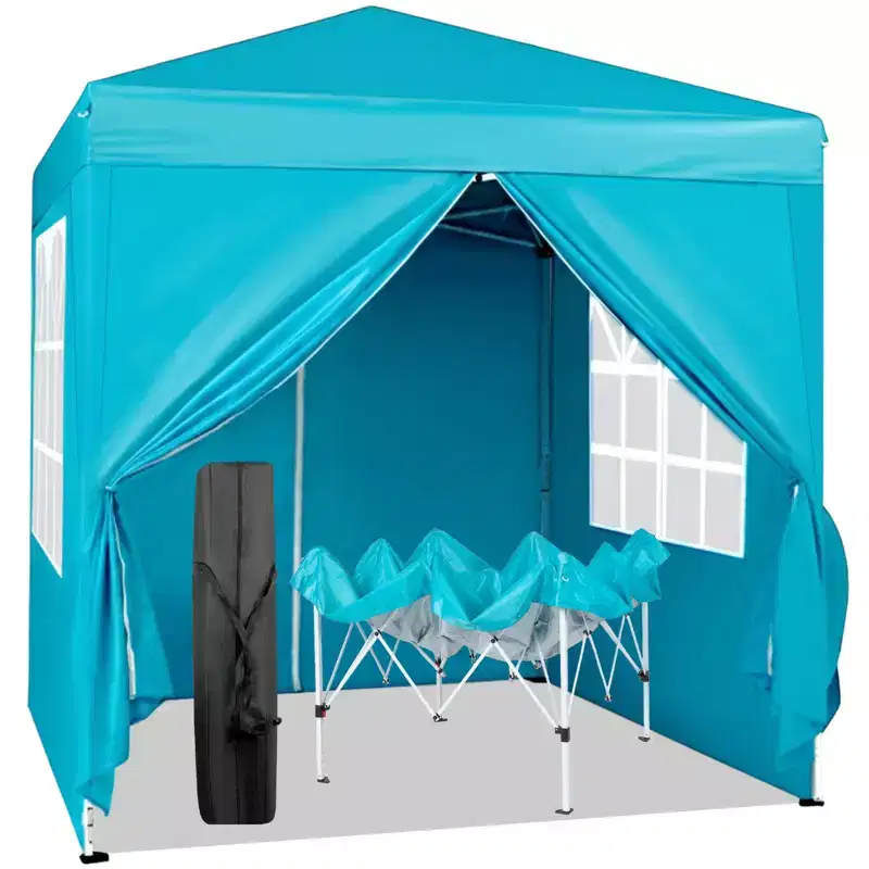 NAYSAYE Folding Tent with 2 Doors 2 Windows Waterproof Right-Angle Design for Outdoor Adventures and Reliable Shelter,78.74*78.74*96.5