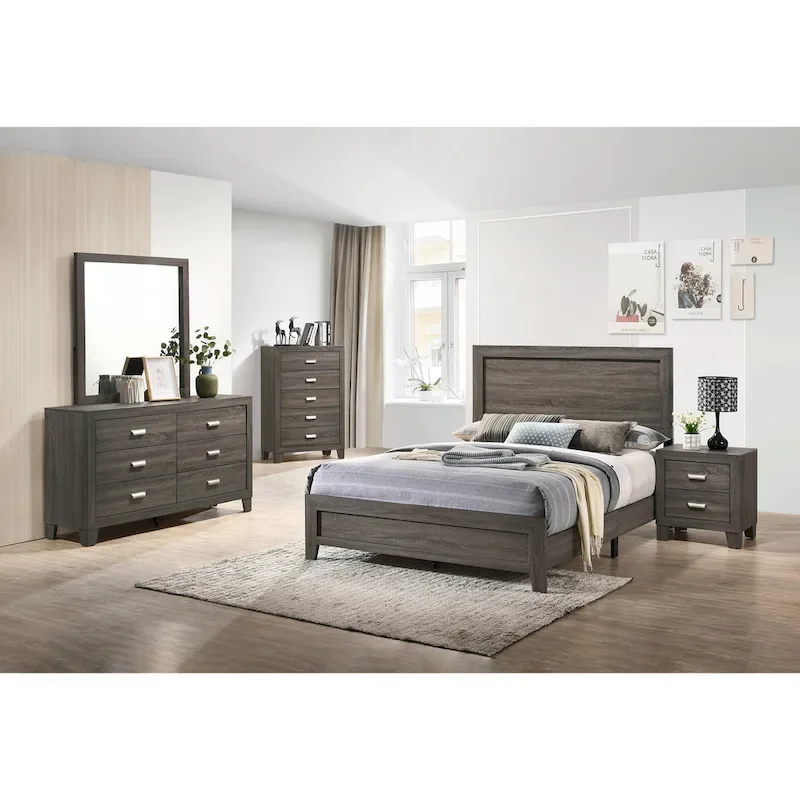 Best Quality Furniture Anastasia 4pc Bedroom with Extra Chest
