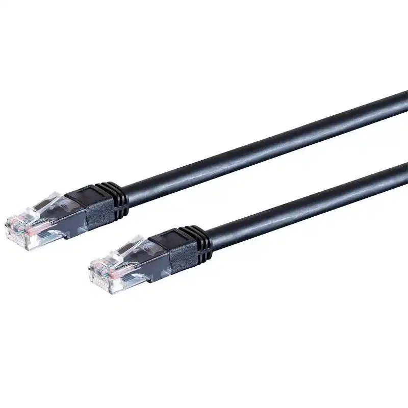 Monoprice Cat6 Ethernet Patch Cable - 14 Feet - Black | Snagless RJ45, Stranded, 550MHz, UTP, Pure Bare Copper Wire, 24AWG, Outdoor Rated