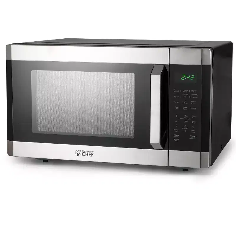Commercial Chef 1.6 Cu. Ft. Countertop Microwave Oven, CHM16MS6