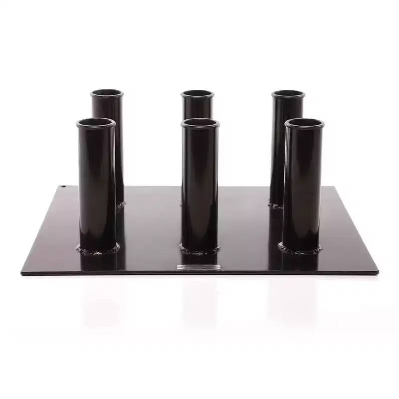 Power Systems Olympic Barbell Holder  Vertical Storage Rack for 6 Weightlifting Bars