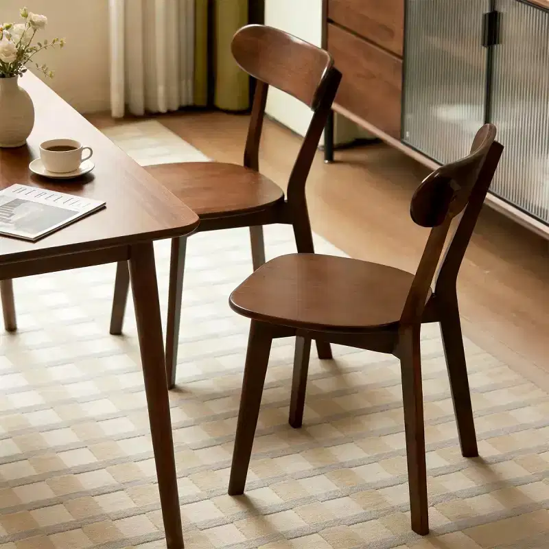Mid Century Modern Solid Wood Dining Chairs Set of 2, Kitchen Chairs for Dining Room, Restaurant, or Living Room-Panipeachy