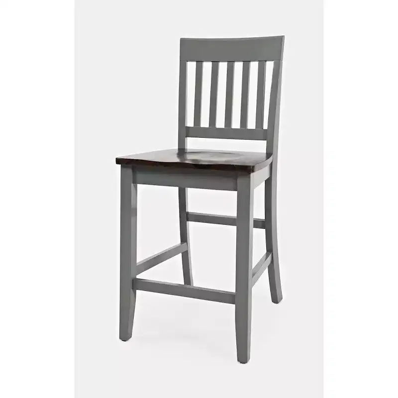 Jofran, Decatur Lane Farmhouse Solid Wood Counter Stool (Set of 2)