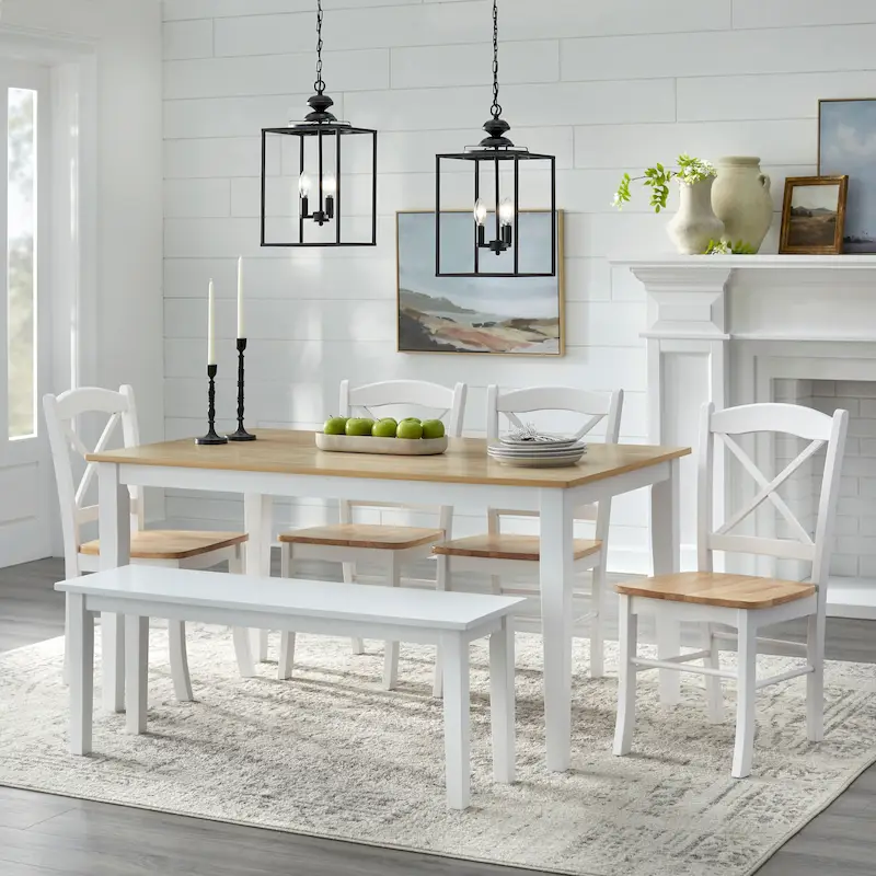 Simple Living Tiffany 6-piece Dining Set with Dining Bench