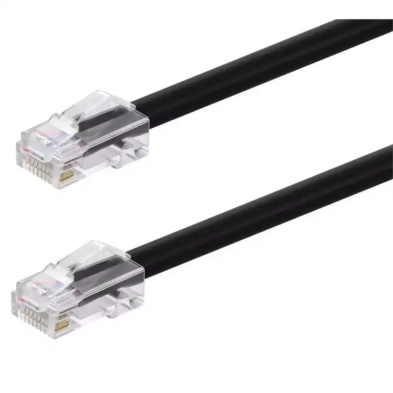 Monoprice Cat6A Patch Cable - 5 Feet - Black | 26AWG, 10G, Bare Copper Conductor, Gold Plated Copper Connector, RJ45, Non-Booted Ethernet Cable