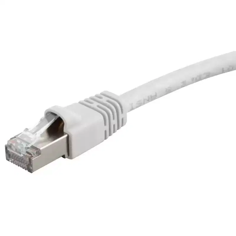 Monoprice Cat6A Ethernet Patch Cable - 20 Feet - White | Network Internet Cord - RJ45, 550Mhz, STP, Pure Bare Copper Wire, 10G, 26AWG