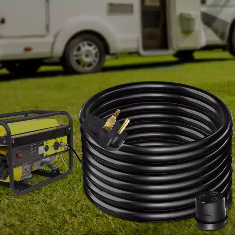 VEVOR Welder Extension Cord, 30 Amp 50 ft, Extension Cord for Portable Welders, NEMA 6-50P, 10/3 AWG, 250V, 7500W Pure Copper Welder Cable, Black