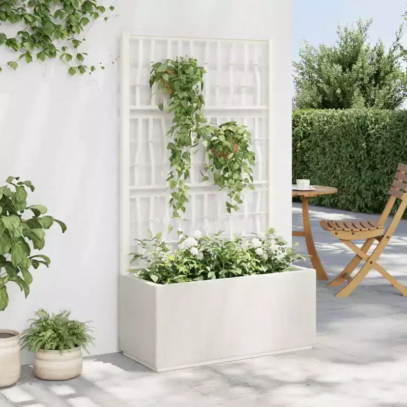 Garden Planter White Polypropylene Large |