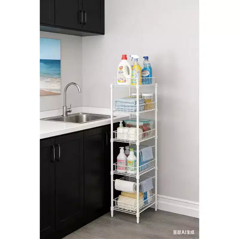 5-Tier Wire Shelving Unit, Adjustable Metal Storage for Kitchen Pantry Garage
