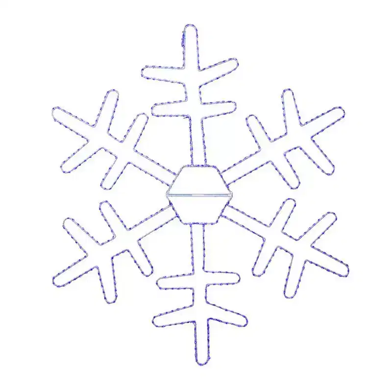 Celebrations LED Blue Snowflake 36 in. Hanging Decor