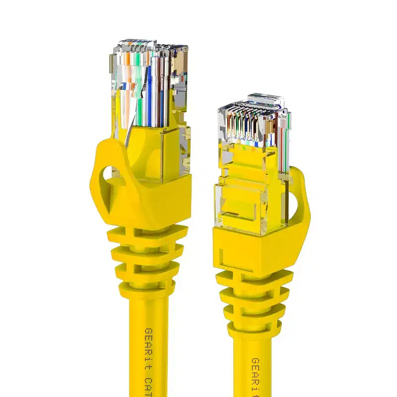 GEARit Flexible Soft Boot Cat6 Ethernet Patch Cable, Yellow - 5ft