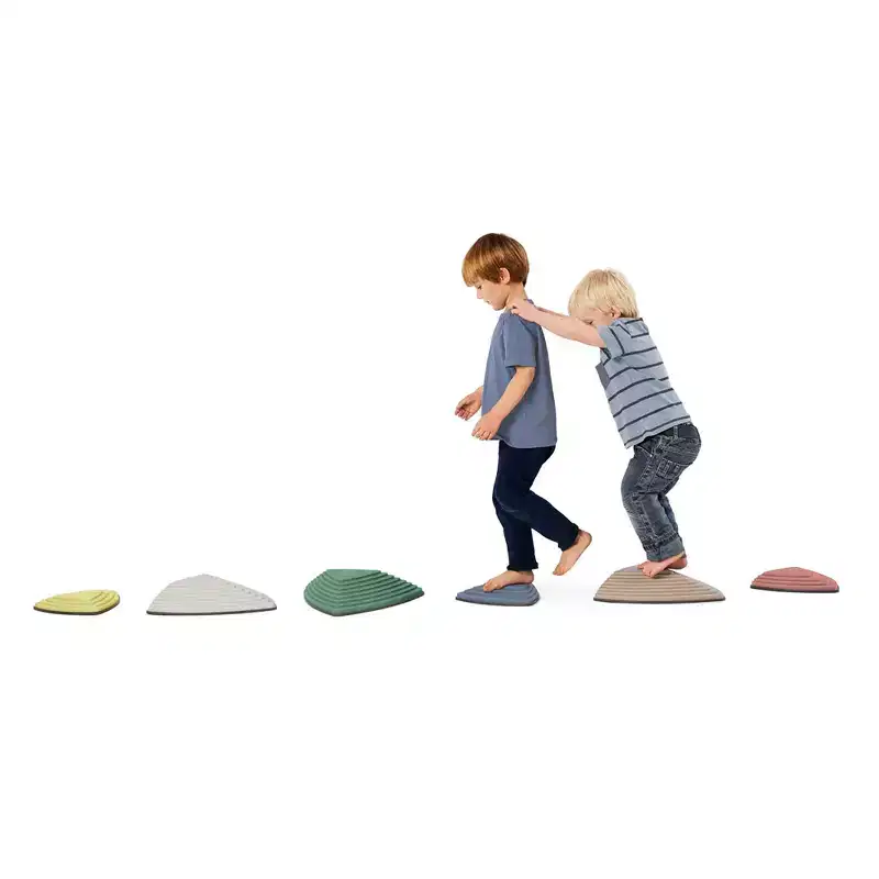 GONGE River Stones (Nordic Colors) - Sensory & Montessori Toys for Kids & Toddlers, River Stones