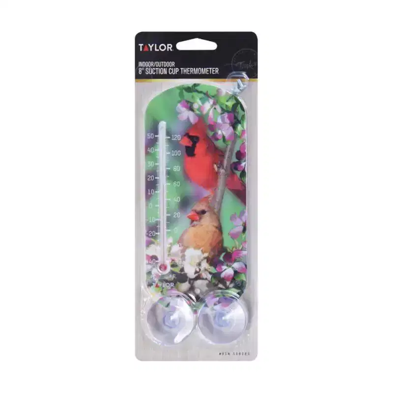 Taylor - Bird Design Tube Thermometer - Plastic - Multicolored - 8 in.
