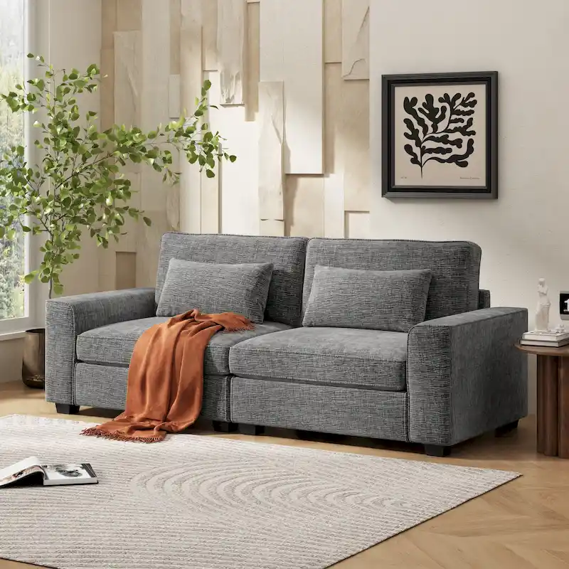 Montague Cozy Duo Upholstered 3-Seat Loveseat Sofa by Christopher Knight Home