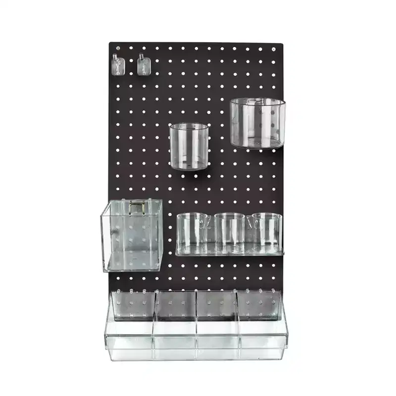 Azar Displays 12-Piece Pegboard Wall Organizer Kit