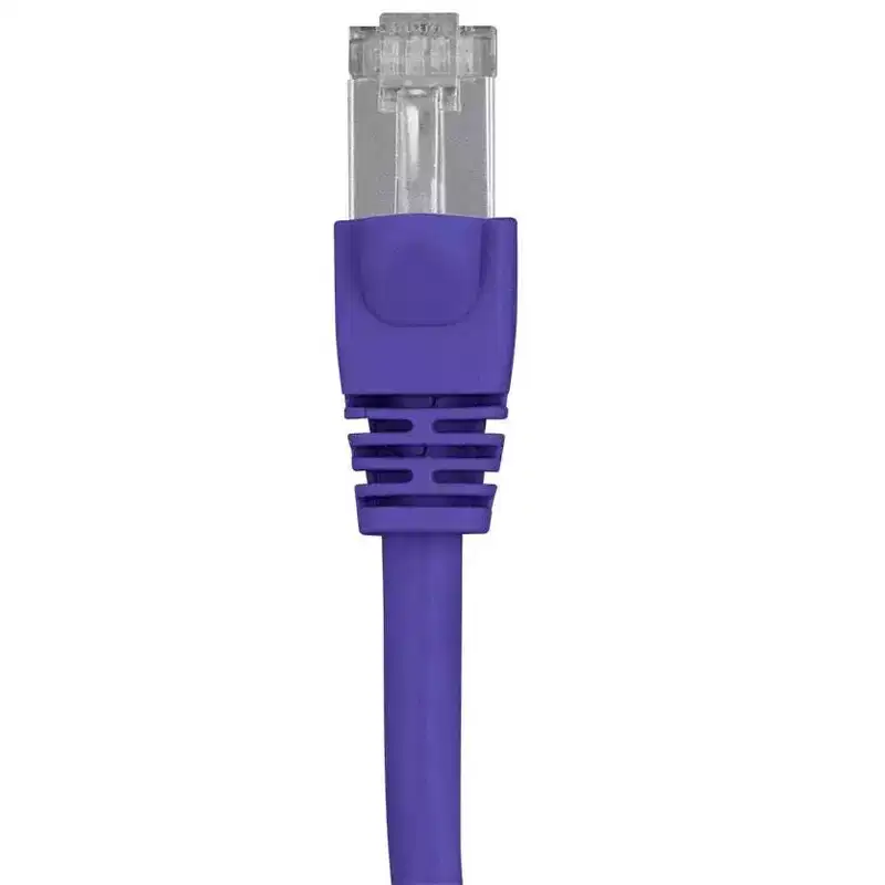 Monoprice Cat6A Ethernet Patch Cable - 10 Feet - Purple | Network Internet Cord - RJ45, 550Mhz, STP, Pure Bare Copper Wire, 10G, 26AWG