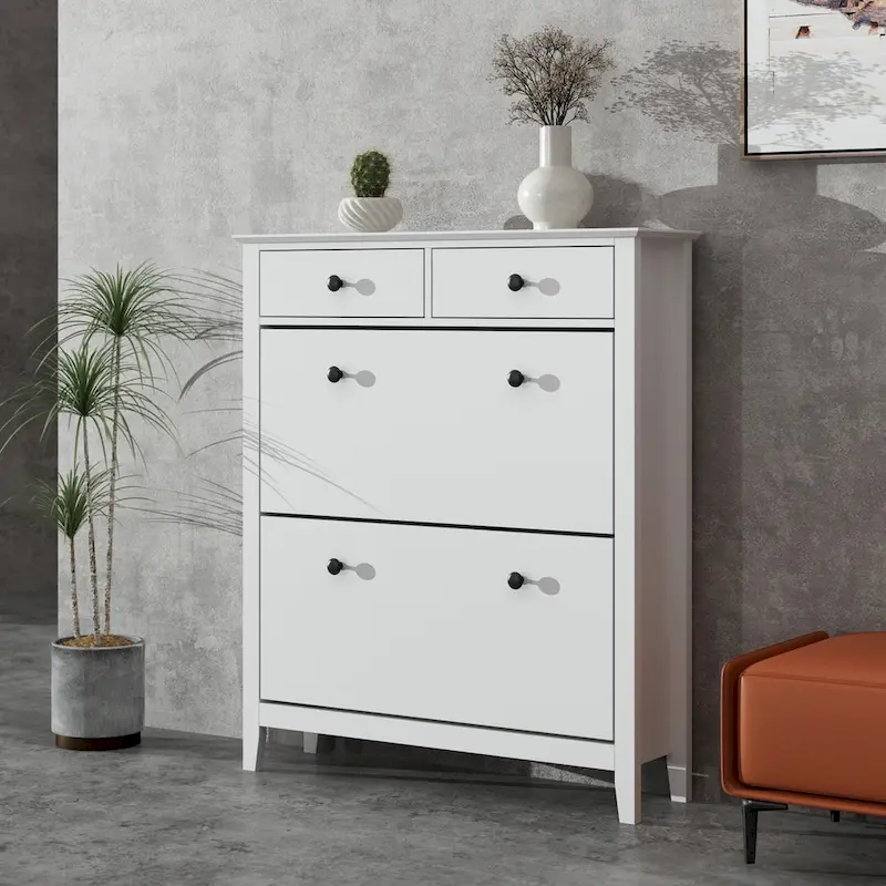 Shoe Cabinet Freestanding Storage Cabinet Shoe Rack Storage Organizer