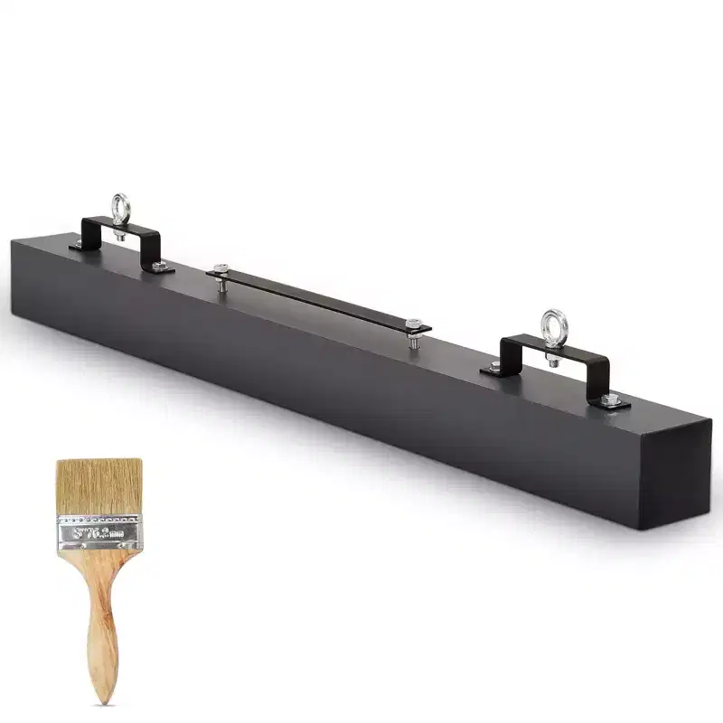 60 Heavy Duty Magnetic Sweeper - 140LBS Capacity Industrial Magnet Bar for Nails, Screws & Metal Debris - Quick Release Lever for Construction Sites