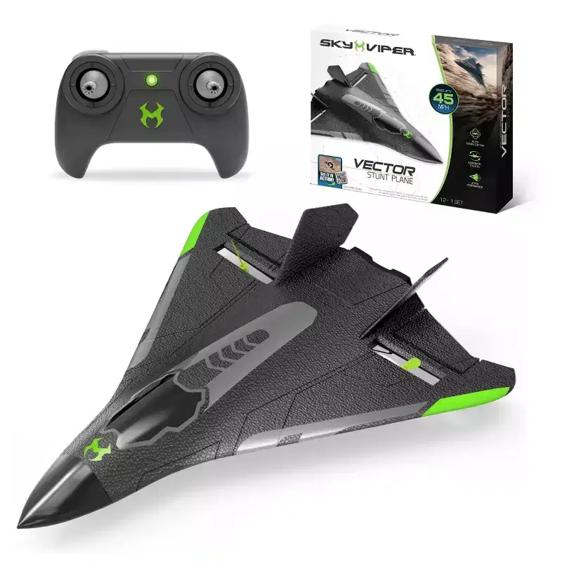 Sky Viper Vector Performance Stunt Jet: Remote Controlled Outdoor Racing Drone for Beginners