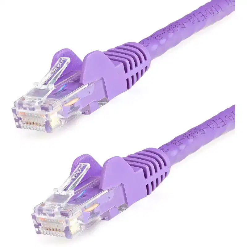 StarTech.com 15 ft Purple Snagless Cat6 UTP Patch Cable - N6PATCH15PL - Data and Networking Cables