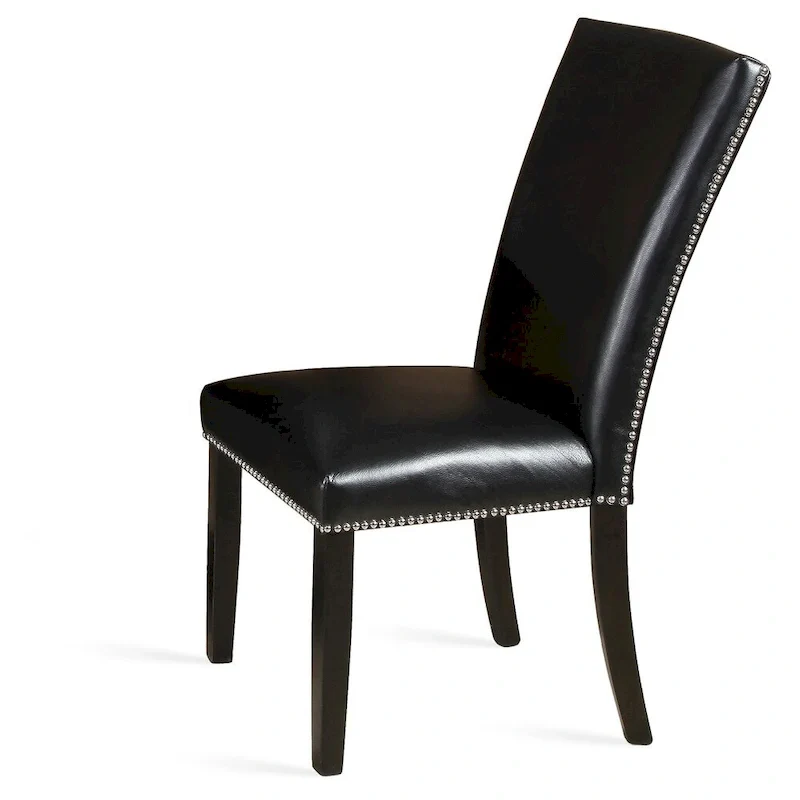 Steve Silver Fenton Black Dining Chair with Nailheads (Set of 2)