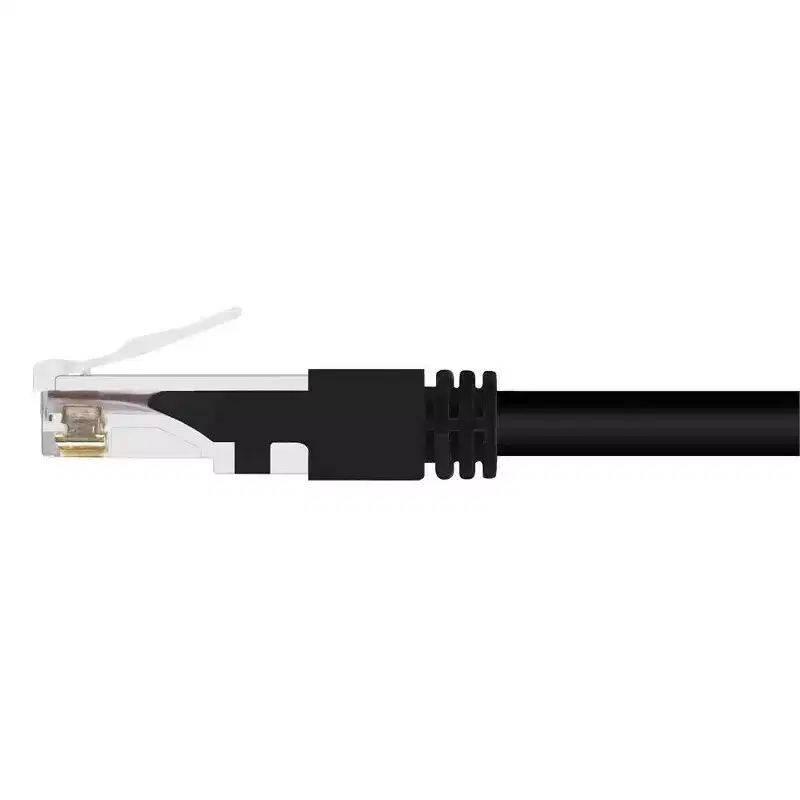 Monoprice Cat6 Ethernet Patch Cable - 7 Feet - Black | Snagless RJ45, Stranded, 550MHz, UTP, Pure Bare Copper Wire, 24AWG, Outdoor Rated