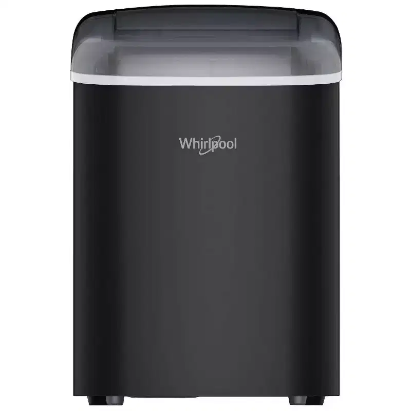 Whirlpool Countertop Ice Maker WHCI26VBA3A: 26 lb Daily Production, Bullet Ice, Black, 1.5 lb Storage, 2 Ice Sizes