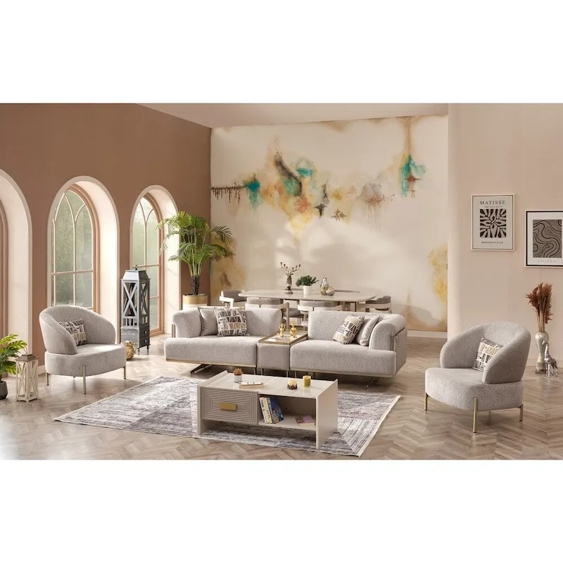 Uruguay 3-piece Living room Set 1 Module Sofa & 2 Chair