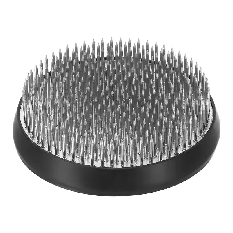Unique Bargains Stainless Steel Pointed Dowels Floral Frog Pin Holder for Vase Flower Arrangement