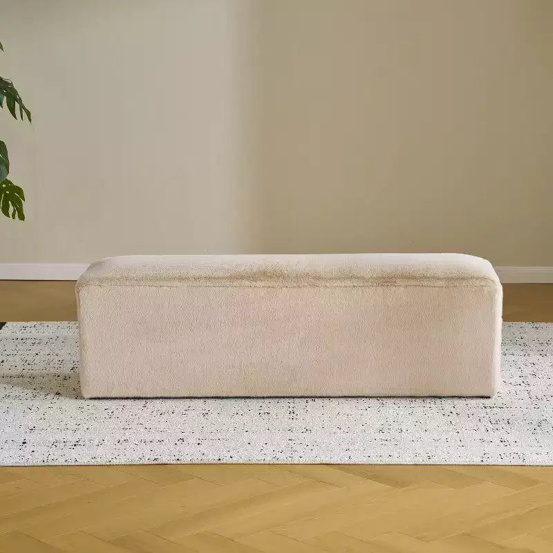 Modern Upholstered Long Ottoman Bench