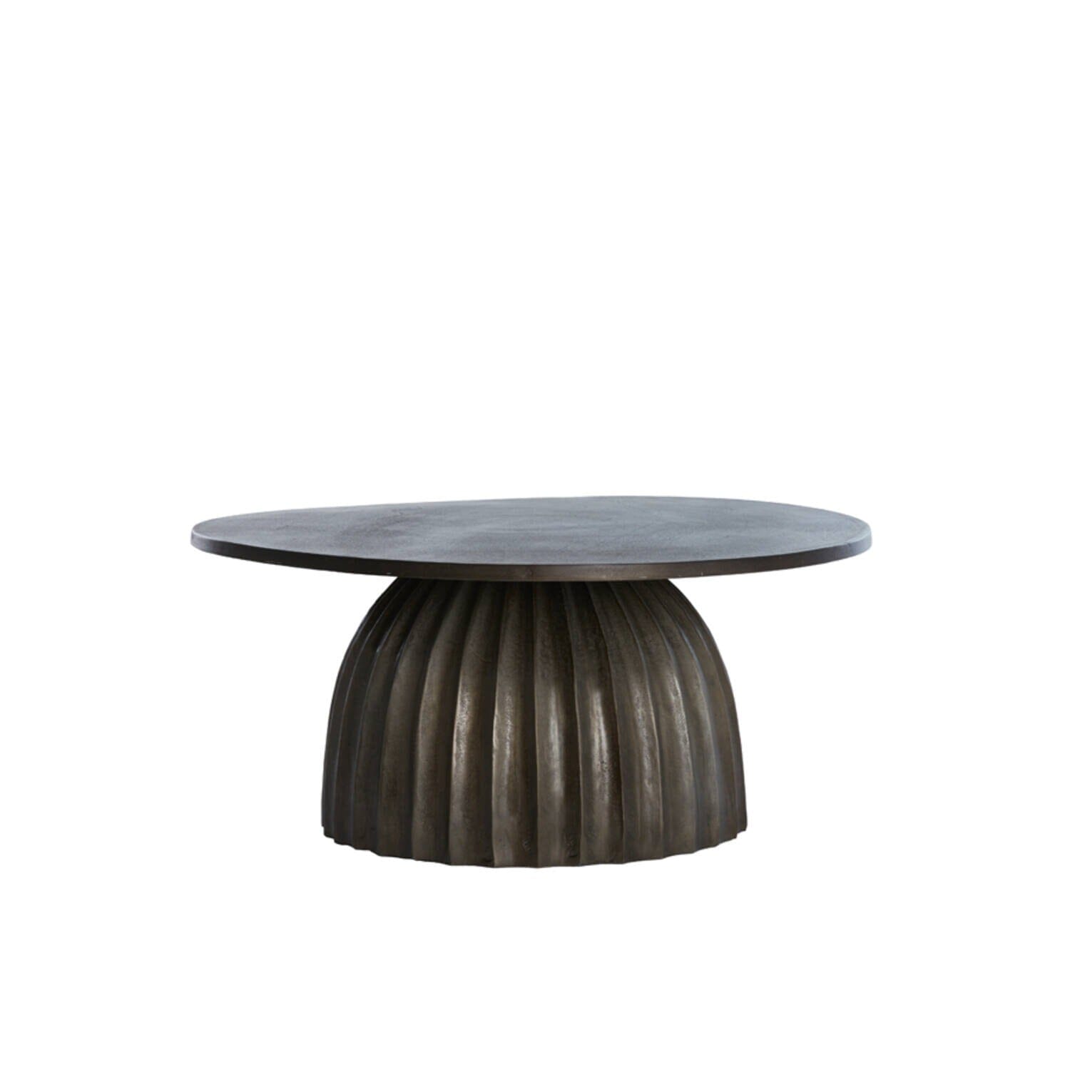 Dark Brown Round Coffee Table