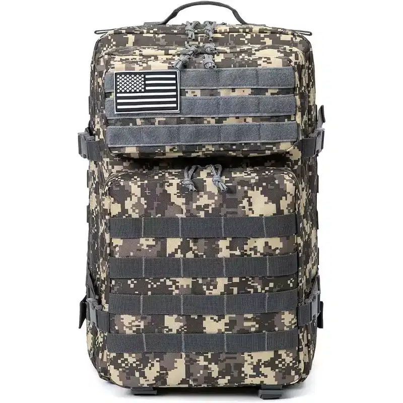 Link Military Backpack 45L Molle Army Tactical 3 Day Survival Waterproof Outdoor Fishing Hiking Camping Bug Out Backpack 900D Oxford Assault Pack