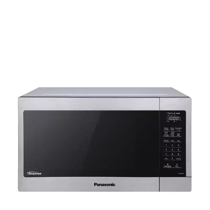 Refurbished: Panasonic NN-SC73LS 1.6 Cubic Ft. Countertop Microwave Oven with 1200W Inverter Cooking  Manufacturer Refurbished