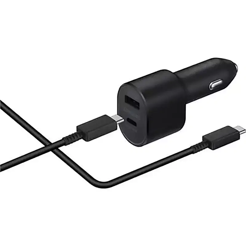 Samsung 45W Dual car Charger 1 USB-A port, 1 USB-C Port - Retail Box