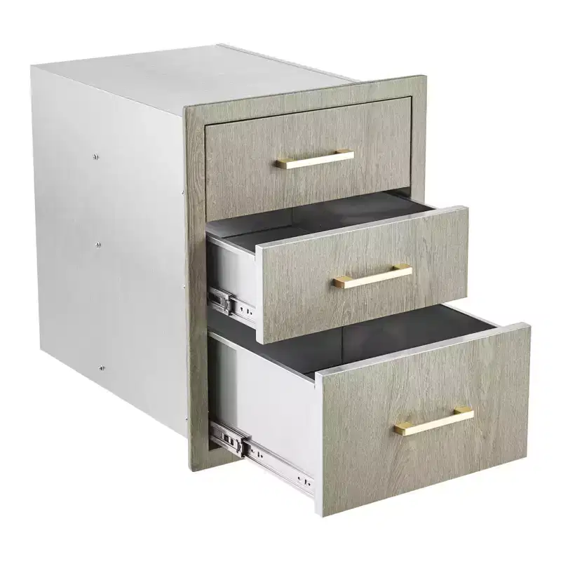Heavy-Duty Flush Mount with Handles, Weather-Resistant Design for BBQ Islands, Patio Grills, and Outdoor Cooking Areas.