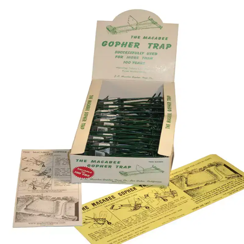 Macabee Small Snap Trap For Gophers - Case of 24