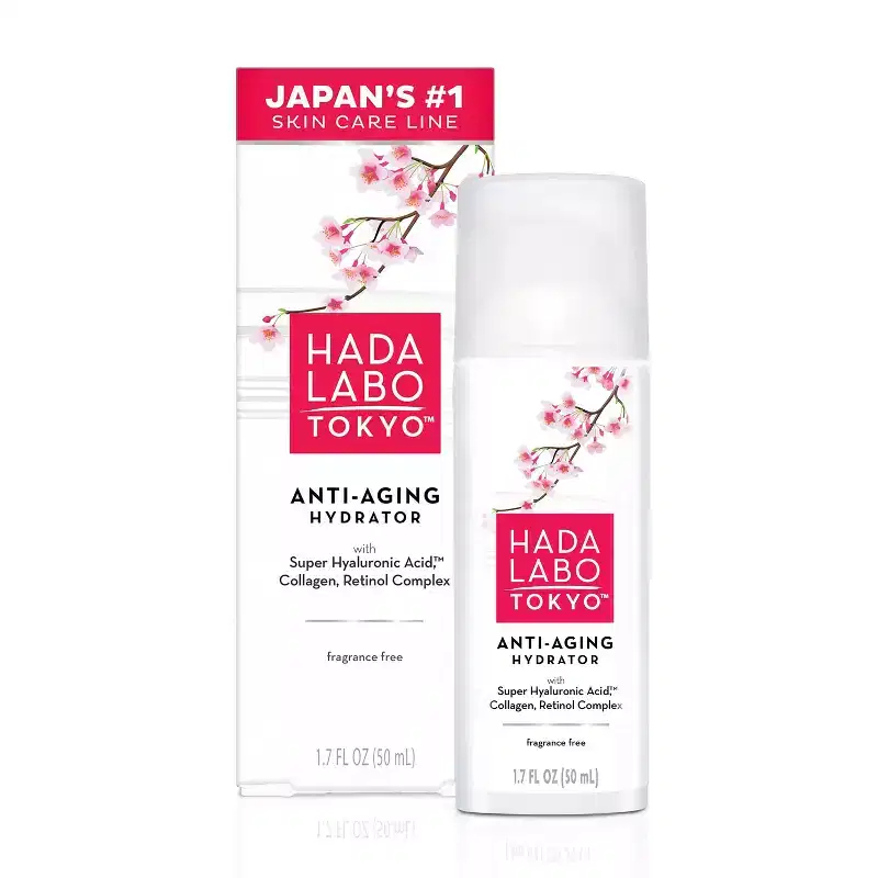 Hada Labo Tokyo Anti-Aging Hydrator Face Serum with Super Hyaluronic Acid - 1.7 floz: Fragrance-Free, For Oily To Dry Skin
