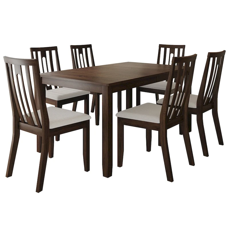 CraftPorch Contemporary Modern 7-piece Wooden Dining Set