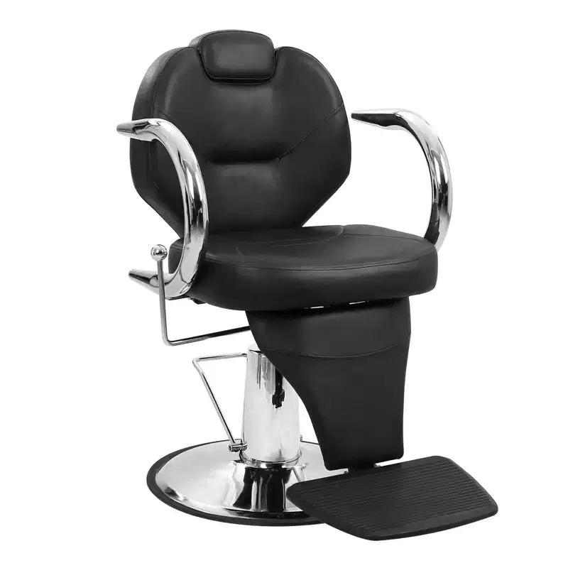 Heavy Duty Barber Salon Chair, Hydraulic Reclining, 360 Swivel, Height Adjustable, 330 lbs Capacity, for Salon, Barbershop & Spa