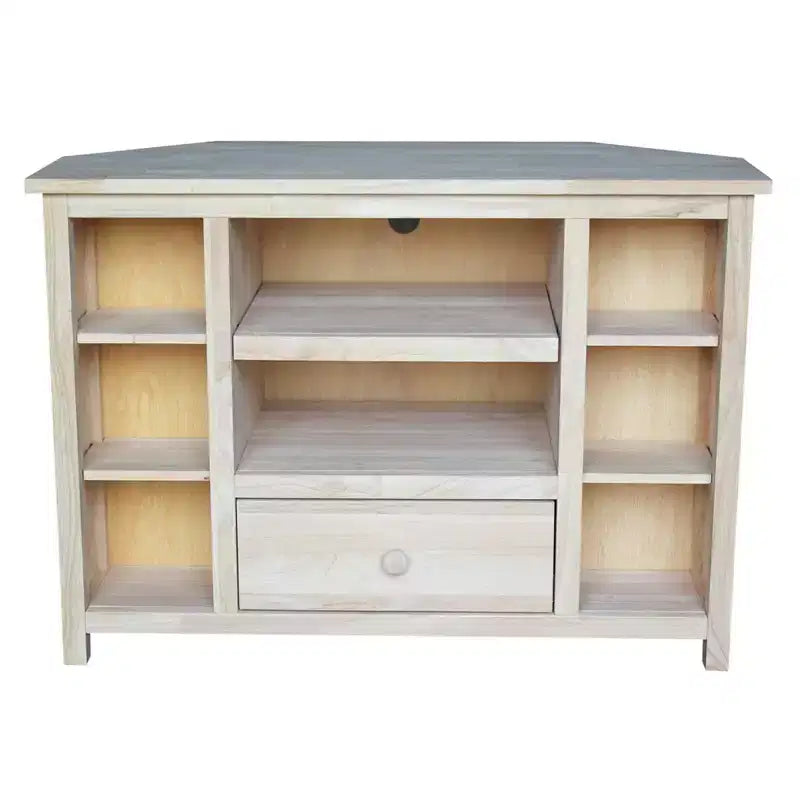 Corner Entertainment TV Stand for TVs up to 42 �C Solid Wood Media Console