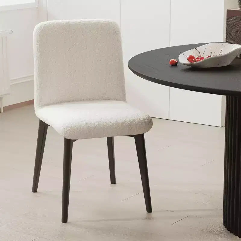 Dining Chair with Natural Wood Legs for Kitchen and Dining Area