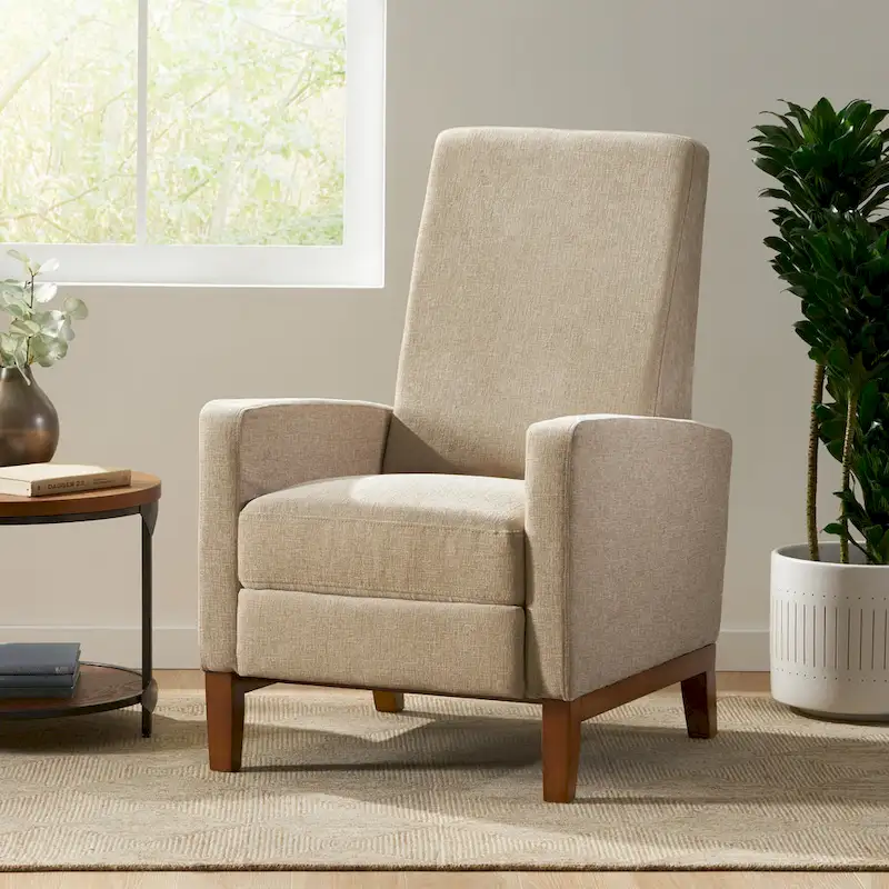 Kalstrom Upholstered Pushback Recliner by Christopher Knight Home