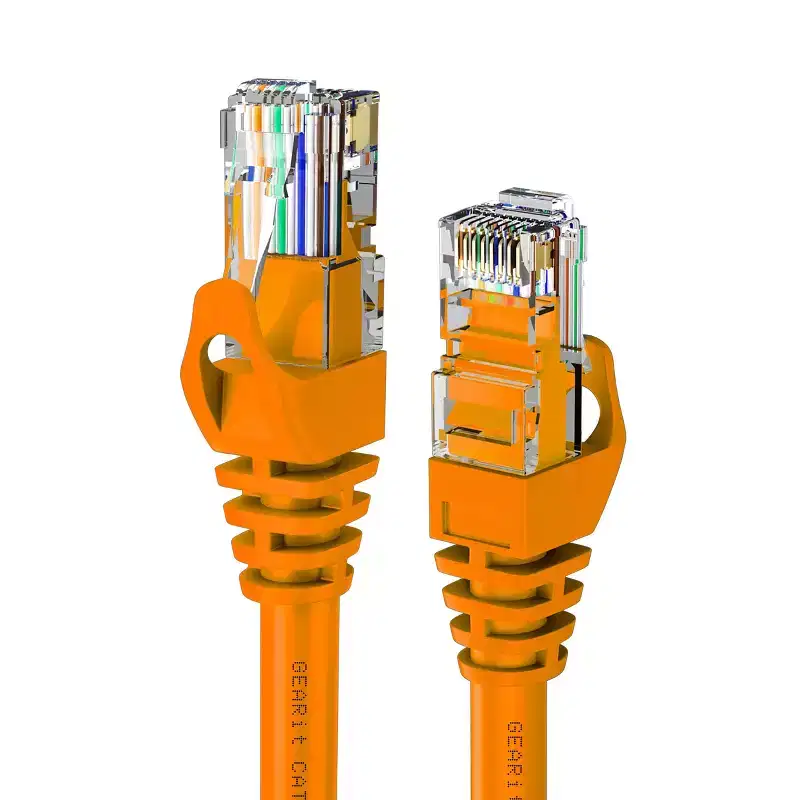 GEARit Flexible Soft Boot Cat6 Ethernet Patch Cable, Orange - 2ft