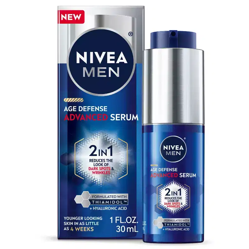 NIVEA Men Age Defense Advanced Face Serum - 1.0 fl oz: Normal Skin, Contains Retinol, Contains Hyaluronic Acid